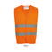 Chaleco alta visibilidad unisex Secure Pro. Color naranja fluor.