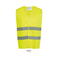 Chaleco alta visibilidad unisex Secure Pro. Color amarillo neon.