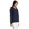 Sudadera con capucha y cremallera mujer Seven Women. Color azul profundo.
