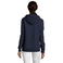 Sudadera con capucha y cremallera mujer Seven Women. Color azul profundo.