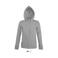 Sudadera con capucha y cremallera mujer Seven Women. Color gris mezcla.