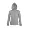 Sudadera con capucha y cremallera mujer Seven Women. Color gris mezcla.