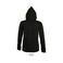 Sudadera con capucha y cremallera mujer Seven Women. Color negro.