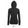 Sudadera con capucha y cremallera mujer Seven Women. Color gris antracitamezcla.