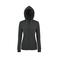 Sudadera con capucha y cremallera mujer Seven Women. Color gris antracitamezcla.