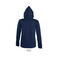 Sudadera con capucha y cremallera mujer Seven Women. Color azul profundo.