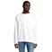 Sudadera sostenible unisex Space. Color blanco.