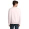 Sudadera sostenible unisex Space. Color rosa pálido.