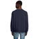Sudadera sostenible unisex Space. Color azul profundo.