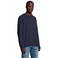 Sudadera sostenible unisex Space. Color azul profundo.