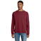 Sudadera sostenible unisex Space. Color rojo burdeos.