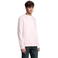 Sudadera sostenible unisex Space. Color rosa pálido.