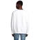 Sudadera sostenible unisex Space. Color blanco.