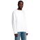 Sudadera sostenible unisex Space. Color blanco.
