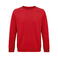 Sudadera sostenible unisex Space. Color rojo.