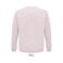 Sudadera sostenible unisex Space. Color rosa pálido.