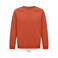 Sudadera sostenible unisex Space. Color naranja tostado.