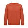 Sudadera sostenible unisex Space. Color naranja tostado.