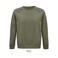 Sudadera sostenible unisex Space. Color verde caqui.
