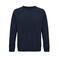 Sudadera sostenible unisex Space. Color azul profundo.