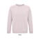 Sudadera sostenible unisex Space. Color rosa pálido.