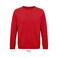 Sudadera sostenible unisex Space. Color rojo.