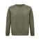 Sudadera sostenible unisex Space. Color verde caqui.