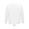 Sudadera sostenible unisex Space. Color blanco.
