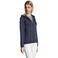 Sudadera con capucha y cremallera mujer Spike Women. Color azul profundo.