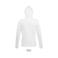 Sudadera con capucha y cremallera mujer Spike Women. Color blanco.