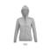 Sudadera con capucha y cremallera mujer Spike Women. Color gris mezcla.