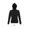 Sudadera con capucha y cremallera mujer Spike Women. Color negro.