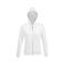 Sudadera con capucha y cremallera mujer Spike Women. Color blanco.