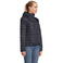 Chaqueta acolchada con capucha reciclada mujer Stream Hooded Women. Color azul profundo.