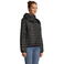 Chaqueta acolchada con capucha reciclada mujer Stream Hooded Women. Color negro.