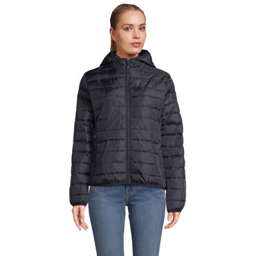 Chaqueta acolchada con capucha reciclada mujer Stream Hooded Women