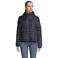 Chaqueta acolchada con capucha reciclada mujer Stream Hooded Women. Color azul profundo.