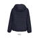 Chaqueta acolchada con capucha reciclada mujer Stream Hooded Women. Color azul profundo.