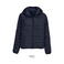 Chaqueta acolchada con capucha reciclada mujer Stream Hooded Women. Color azul profundo.