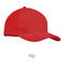 Gorra beisbol Tekapo. Color rojo vivo.