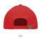 Gorra beisbol Tekapo. Color rojo vivo.