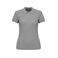 Polo orgánico mujer NS208. Color gris lunar jaspeado.