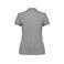 Polo orgánico mujer NS208. Color gris lunar jaspeado.