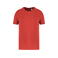Camiseta reciclada orgánica unisex NS300. Color pimentón.