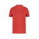 Camiseta reciclada orgánica unisex NS300. Color pimentón.