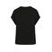 Camiseta mangas vueltas orgánica mujer NS309. Color negro.