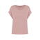 Camiseta mangas vueltas orgánica mujer NS309. Color rosa pétalo.