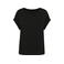 Camiseta mangas vueltas orgánica mujer NS309. Color negro.
