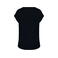 Camiseta oversize reciclada mujer NS312. Color negro.