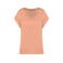Camiseta oversize reciclada mujer NS312. Color albaricoque.